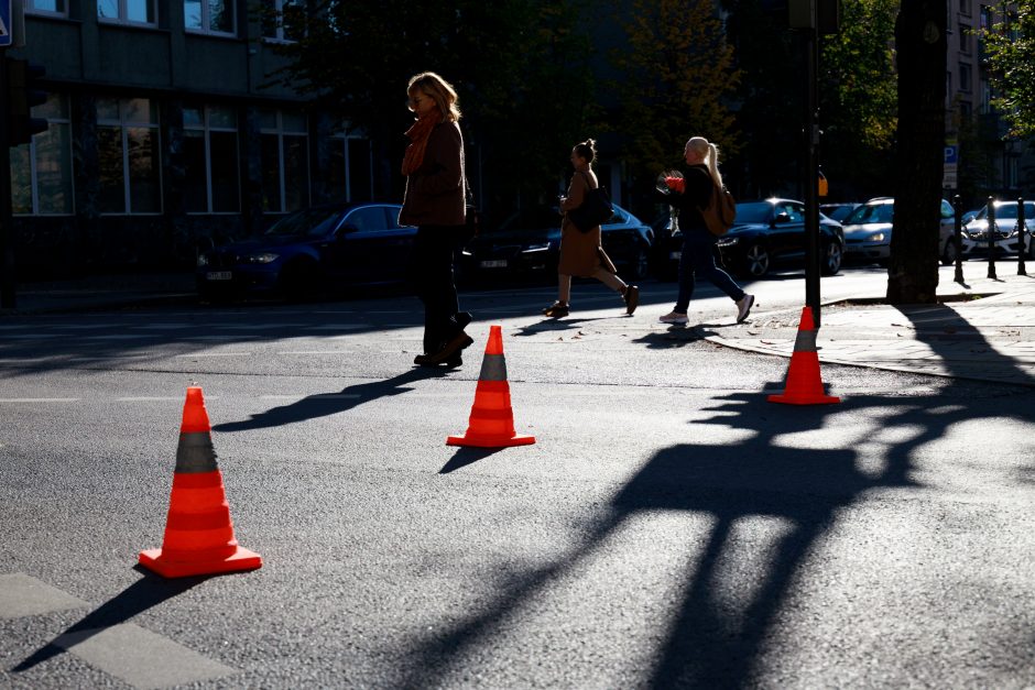 Kauno centre strigo eismas: partrenkta moteris