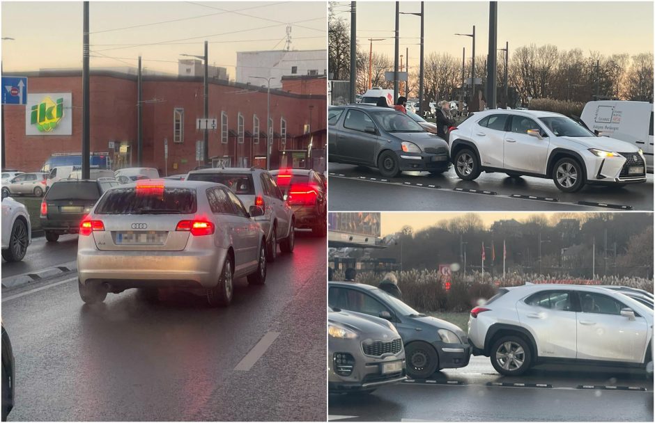 Užsikimšo Pilies žiedas: pakako menkos avarijos