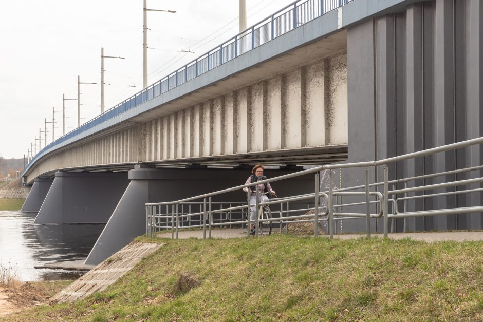 Šančiuose tiesiamas naujas dviračių takas