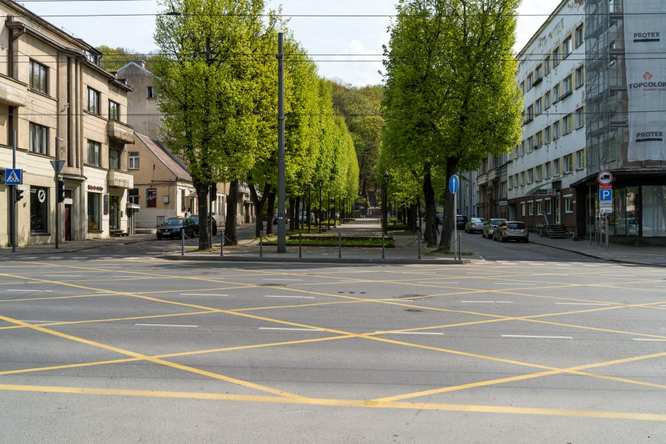 Kauno sankryžose daugėja geltonųjų korių