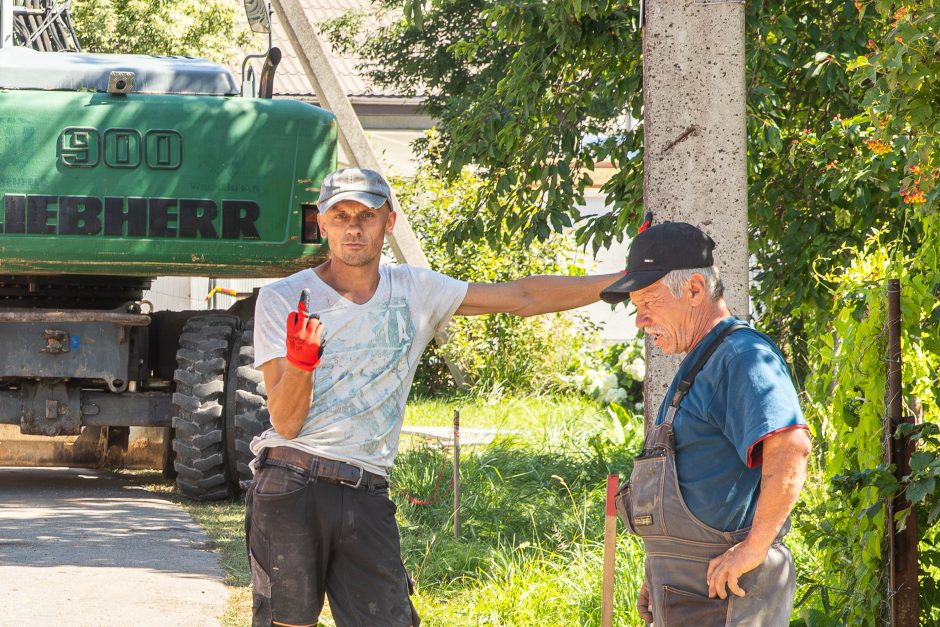 Dėl vykdomų darbų vienos Aleksoto gatvės gyventojai liko be vandens