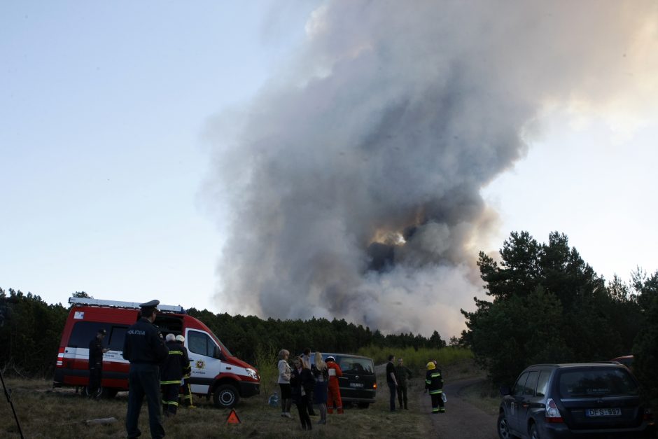 Gaisras Kuršių nerijoje