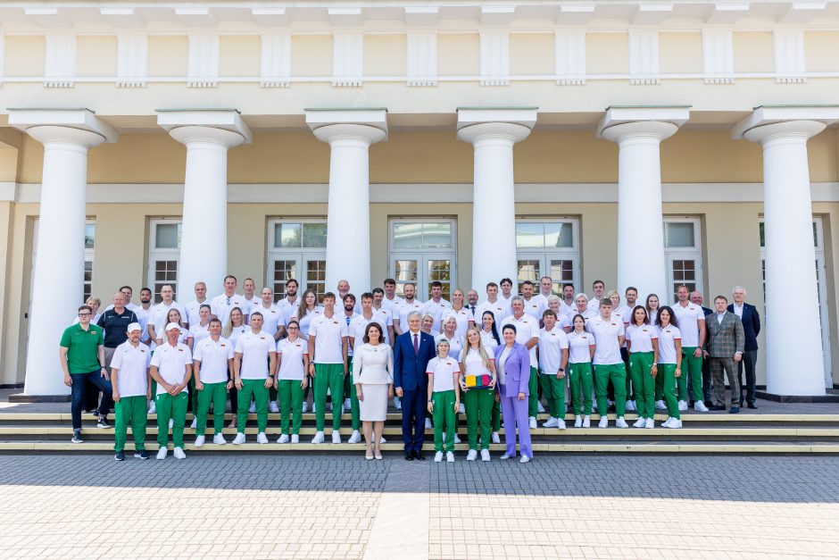 Į Paryžiaus olimpines žaidynes išlydėti Lietuvos sportininkai