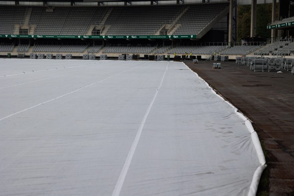 Dariaus ir Girėno stadiono direktorius apie futbolo rinktinės varžybų likimą: sukamės iš situacijos