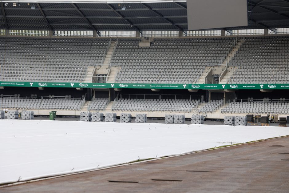 Dariaus ir Girėno stadiono direktorius apie futbolo rinktinės varžybų likimą: sukamės iš situacijos