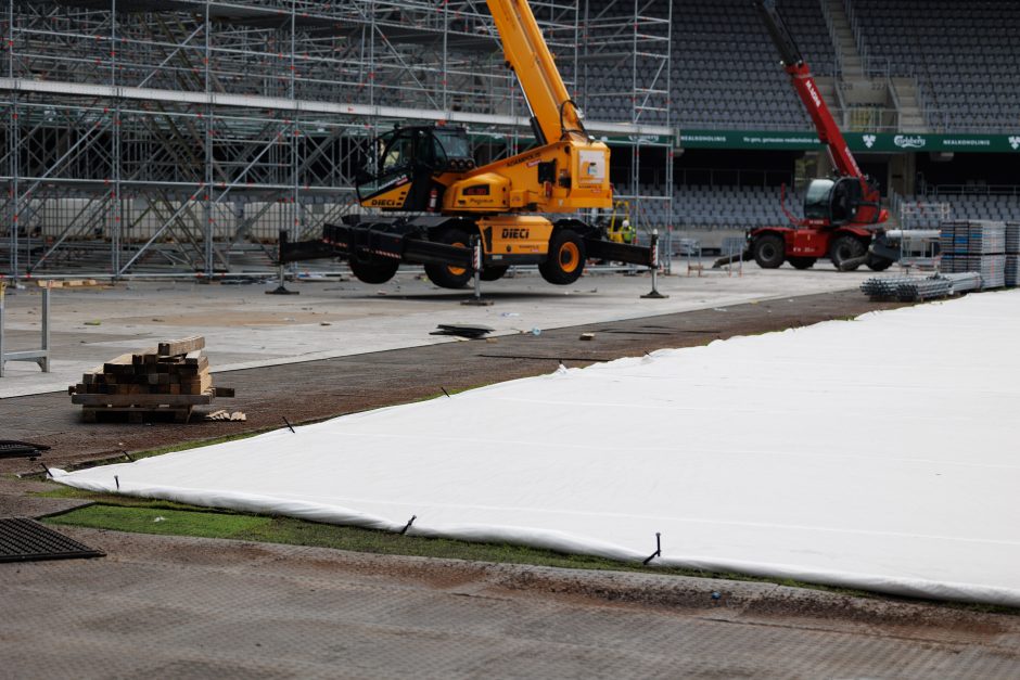 Dariaus ir Girėno stadiono direktorius apie futbolo rinktinės varžybų likimą: sukamės iš situacijos