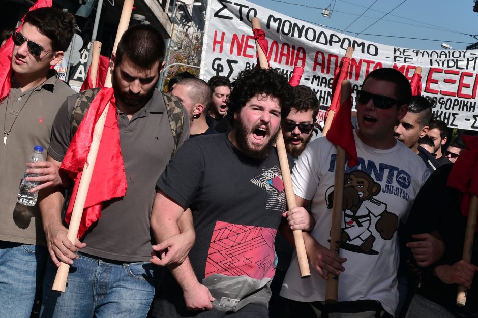 Graikija paralyžuota streiko: neveikia ligoninės, metro, nedirba žiniasklaida