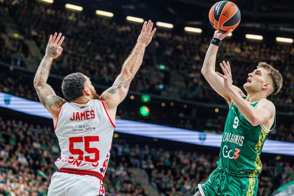 Eurolyga: „Žalgiris“ – „Monaco“ (63:62)