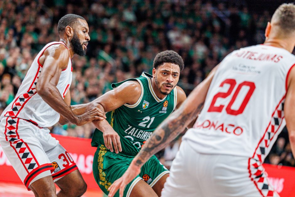 Eurolyga: „Žalgiris“ – „Monaco“ (63:62)