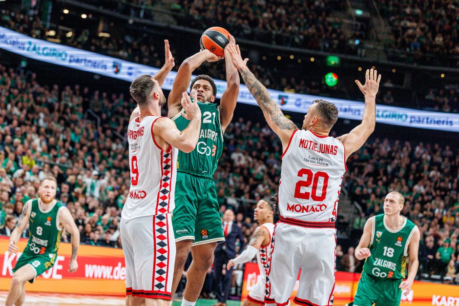 „Žalgiris“ laimėjo dar vieną dramą – palaužė „Monaco“