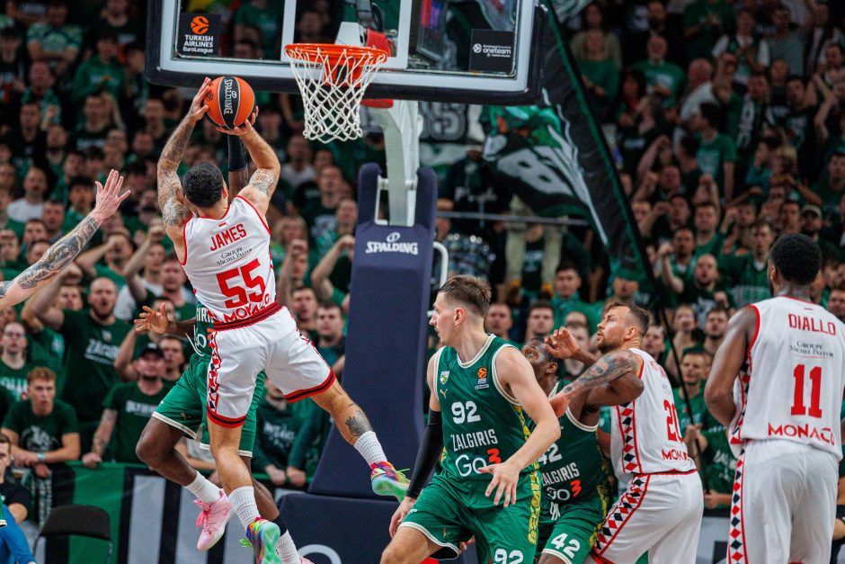 Eurolyga: „Žalgiris“ – „Monaco“ (63:62)