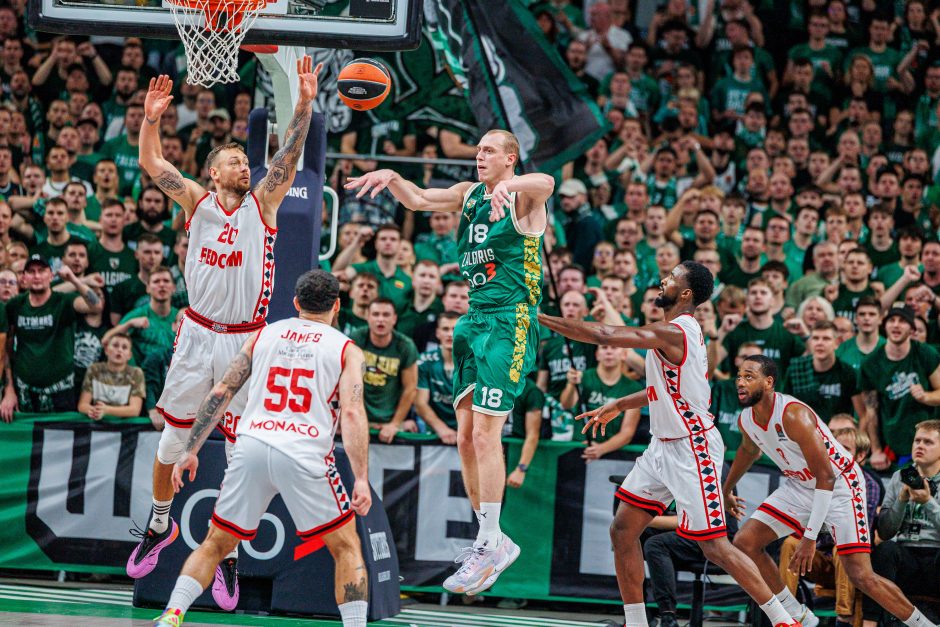 Eurolyga: „Žalgiris“ – „Monaco“ (63:62)