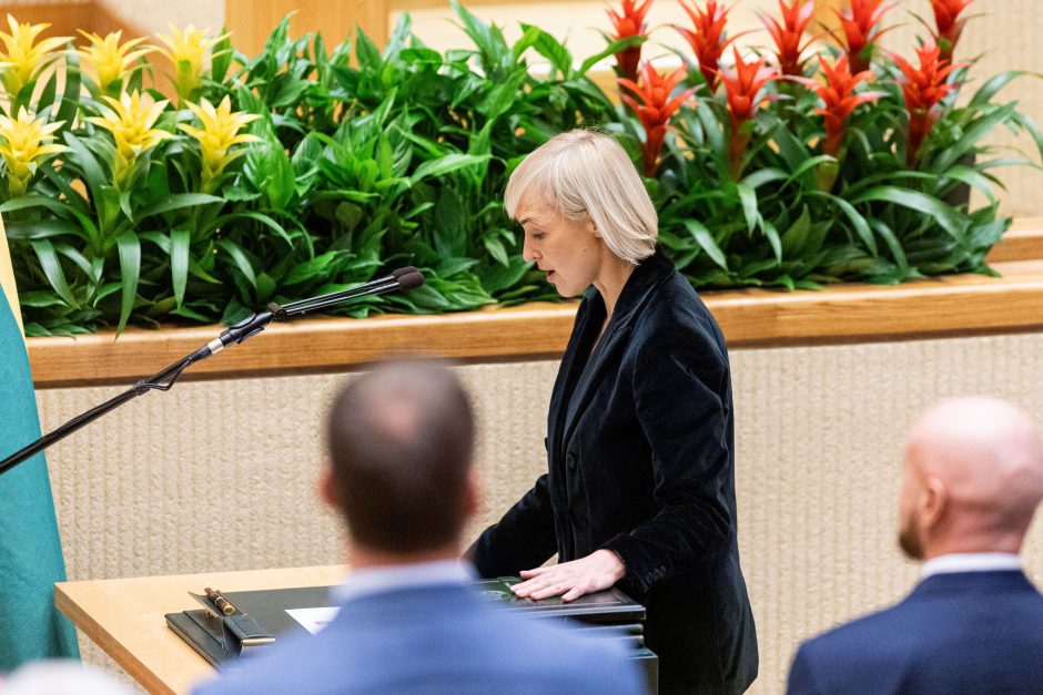 V. Čmilytė-Nielsen sako, kad opozicija kalbėsis dėl lyderio išrinkimo