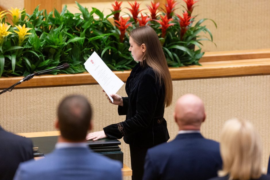 V. Čmilytė-Nielsen sako, kad opozicija kalbėsis dėl lyderio išrinkimo