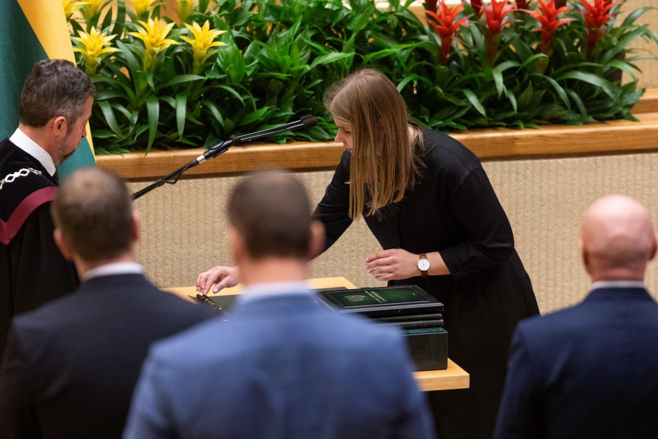 V. Čmilytė-Nielsen sako, kad opozicija kalbėsis dėl lyderio išrinkimo