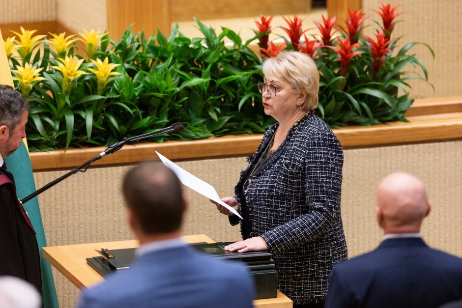 V. Čmilytė-Nielsen sako, kad opozicija kalbėsis dėl lyderio išrinkimo