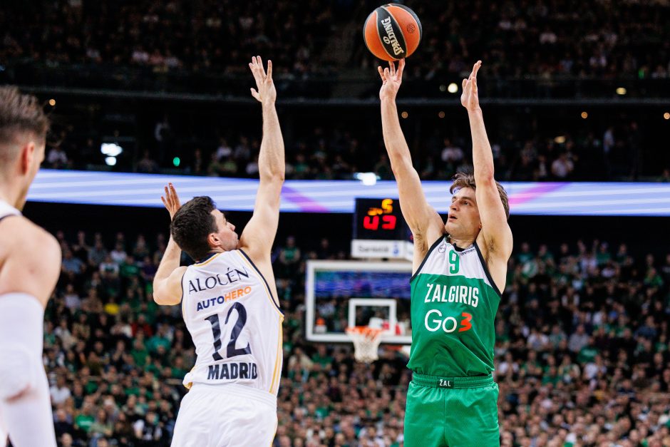 Eurolyga: Kauno „Žalgiris“ – Madrido „Real“ 62:64