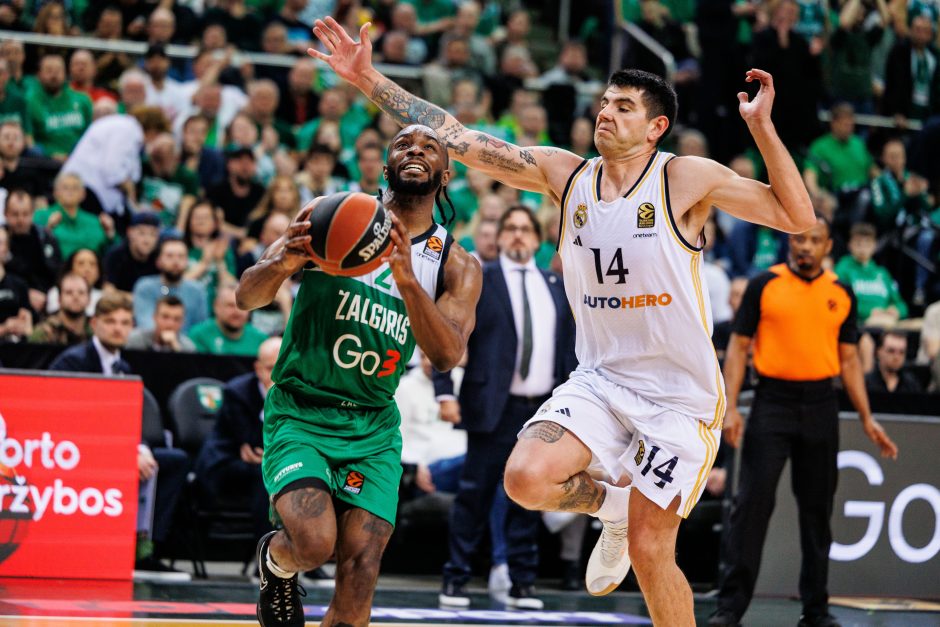 Eurolyga: Kauno „Žalgiris“ – Madrido „Real“ 62:64