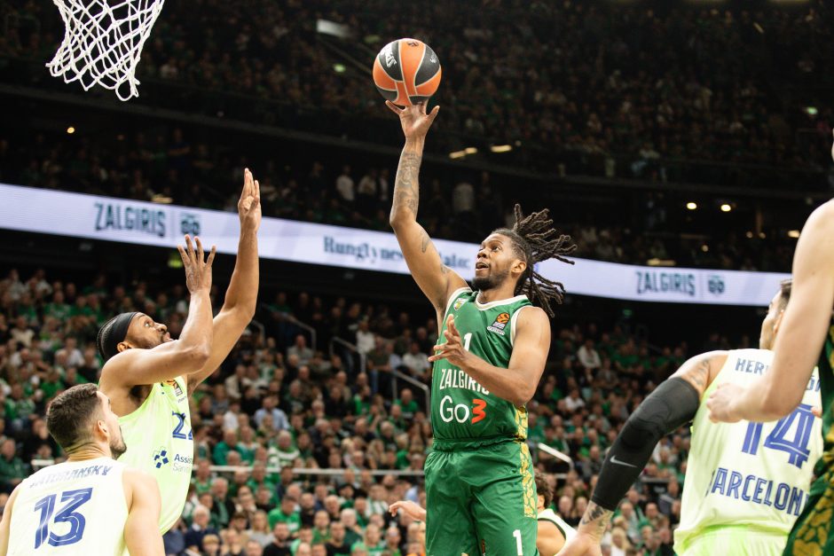 Eurolyga: Kauno „Žalgiris“ – „Barcelona“ 74:67