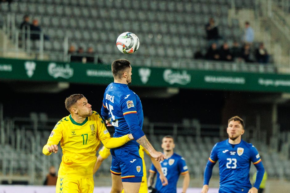 UEFA Tautų lyga: Lietuva – Rumunija 1:2