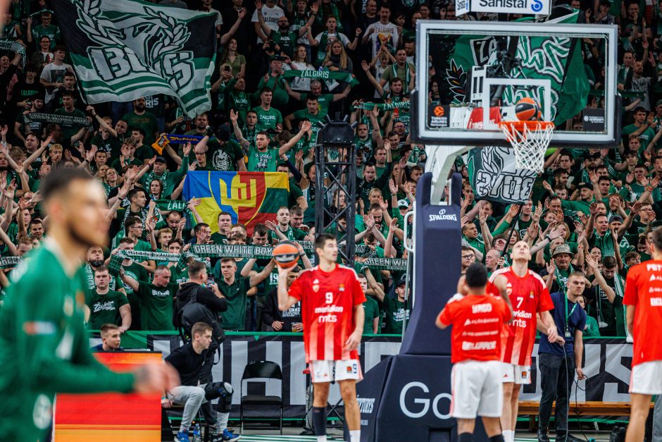 Eurolyga: Kauno „Žalgiris“ – Belgrado „Crvena Zvezda“ 86:84