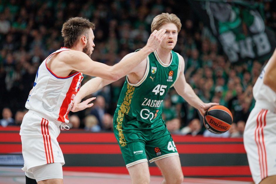 Eurolyga: Kauno „Žalgiris“ – Belgrado „Crvena Zvezda“ 86:84