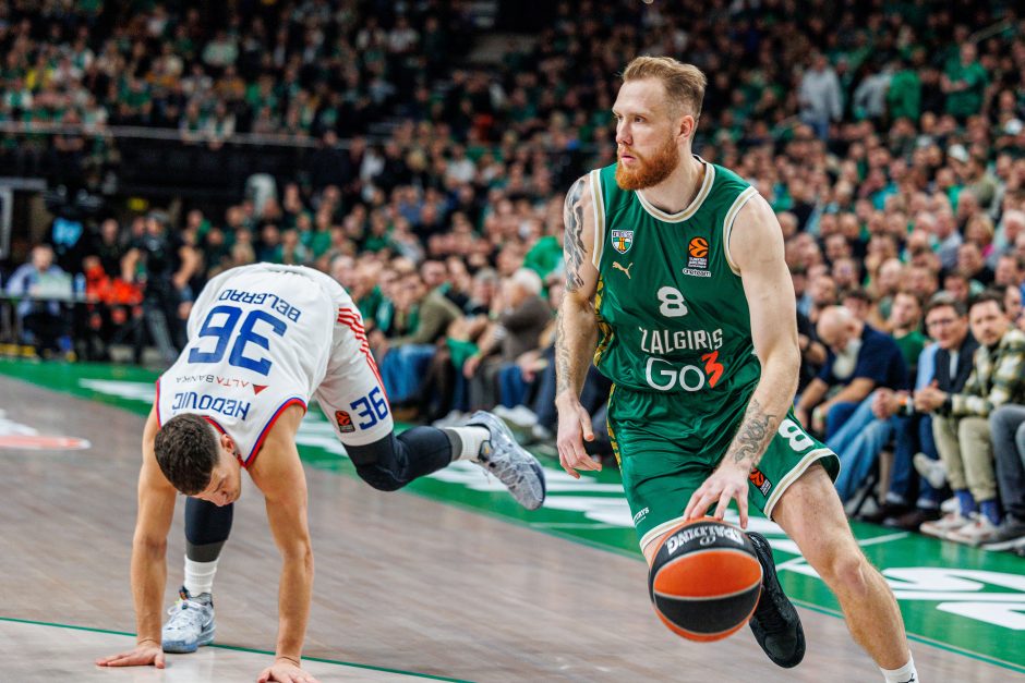 Eurolyga: Kauno „Žalgiris“ – Belgrado „Crvena Zvezda“ 86:84