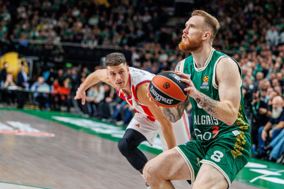 Eurolyga: Kauno „Žalgiris“ – Belgrado „Crvena Zvezda“ 86:84