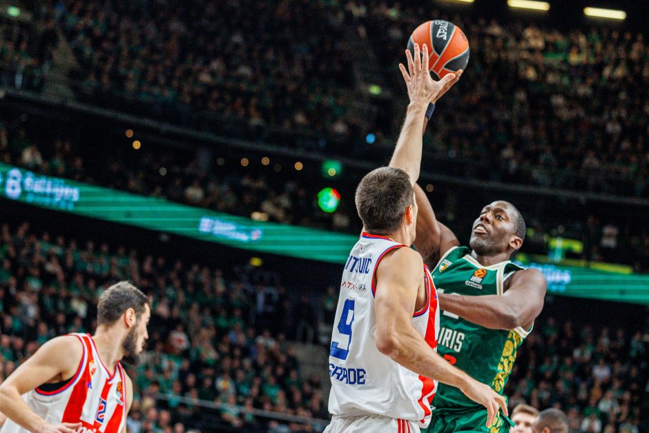 Eurolyga: Kauno „Žalgiris“ – Belgrado „Crvena Zvezda“ 86:84