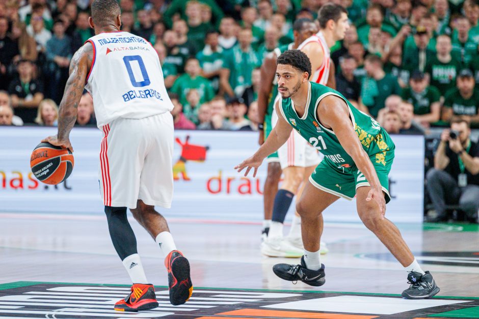 Eurolyga: Kauno „Žalgiris“ – Belgrado „Crvena Zvezda“ 86:84