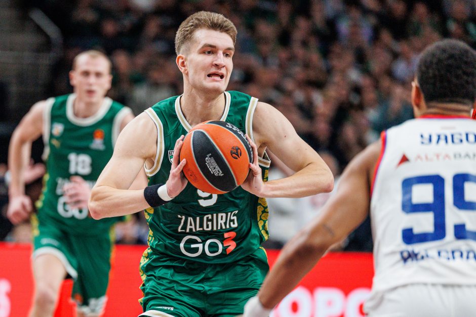 Eurolyga: Kauno „Žalgiris“ – Belgrado „Crvena Zvezda“ 86:84