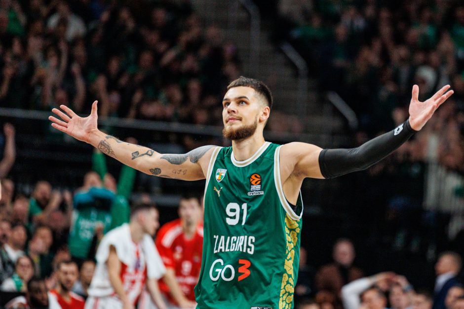 Eurolyga: Kauno „Žalgiris“ – Belgrado „Crvena Zvezda“ 86:84