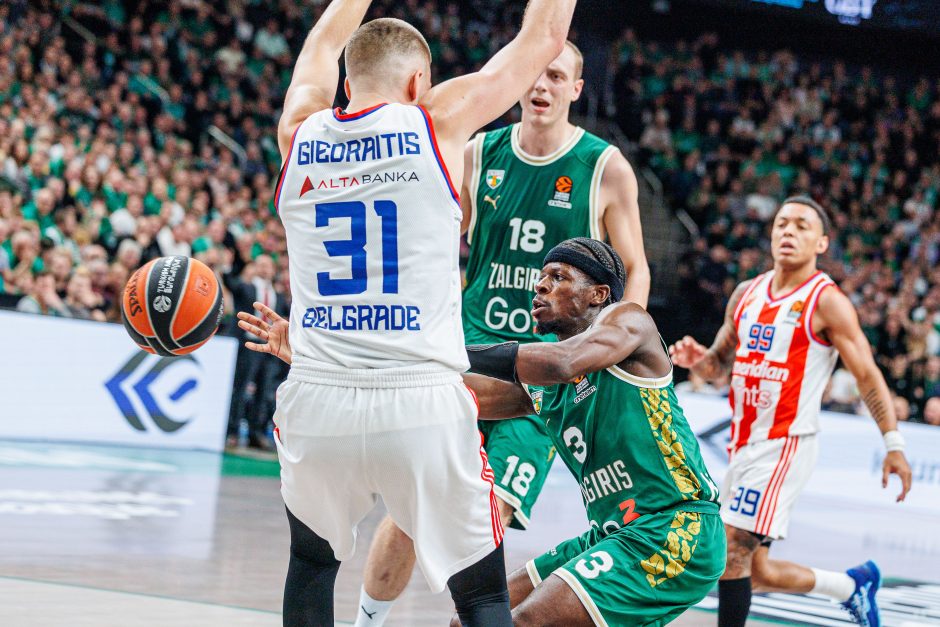 Eurolyga: Kauno „Žalgiris“ – Belgrado „Crvena Zvezda“ 86:84