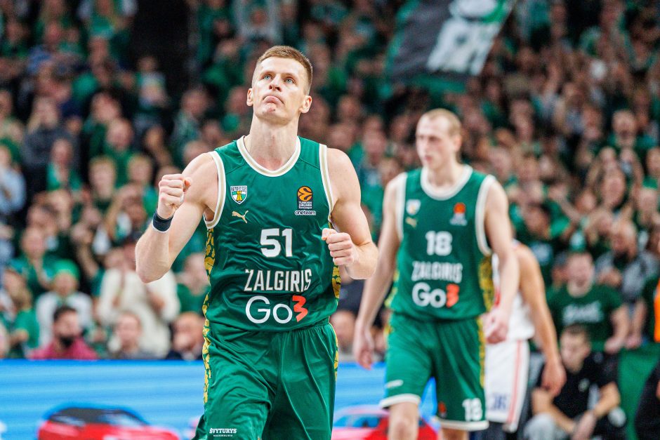 Eurolyga: Kauno „Žalgiris“ – Belgrado „Crvena Zvezda“ 86:84