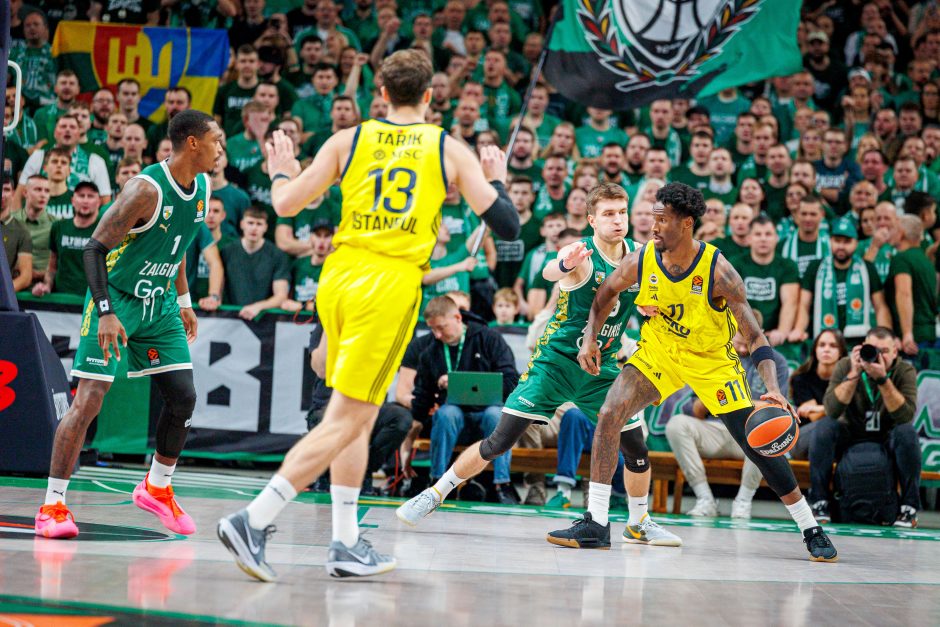 Eurolyga: Kauno „Žalgiris“ – Stambulo „Fenerbahče“ 65:72