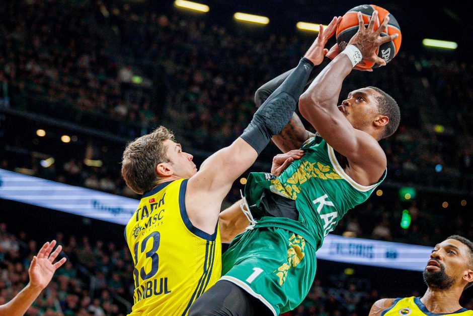 Eurolyga: Kauno „Žalgiris“ – Stambulo „Fenerbahče“ 65:72