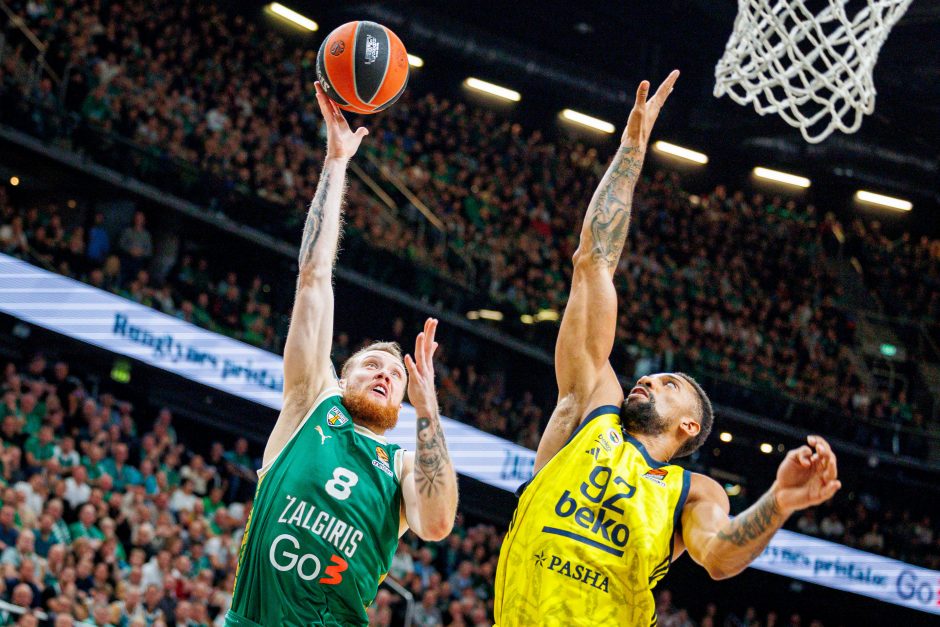 Eurolyga: Kauno „Žalgiris“ – Stambulo „Fenerbahče“ 65:72