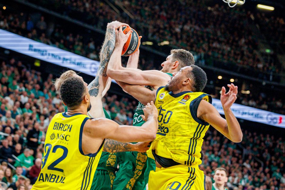 Eurolyga: Kauno „Žalgiris“ – Stambulo „Fenerbahče“ 65:72