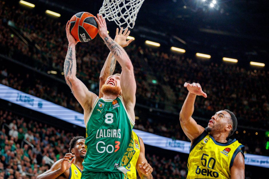 Eurolyga: Kauno „Žalgiris“ – Stambulo „Fenerbahče“ 65:72