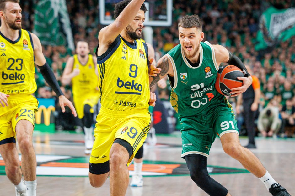 Eurolyga: Kauno „Žalgiris“ – Stambulo „Fenerbahče“ 65:72