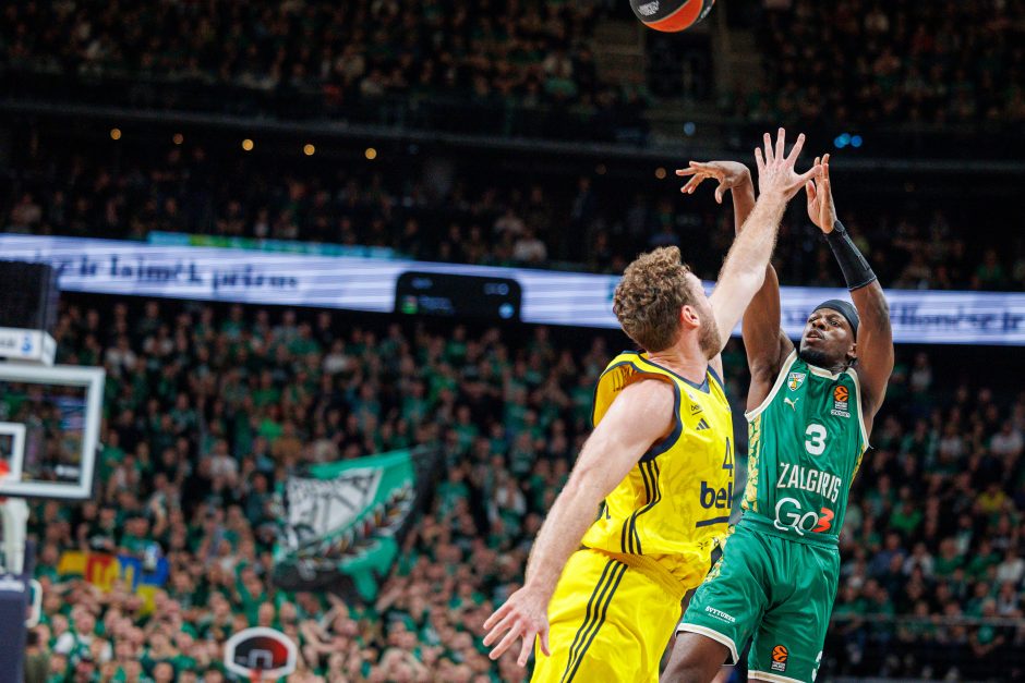 Eurolyga: Kauno „Žalgiris“ – Stambulo „Fenerbahče“ 65:72