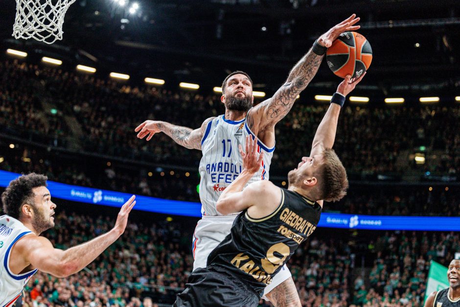 Eurolyga: Kauno „Žalgiris“ – Stambulo „Anadolu Efes“ 85:72