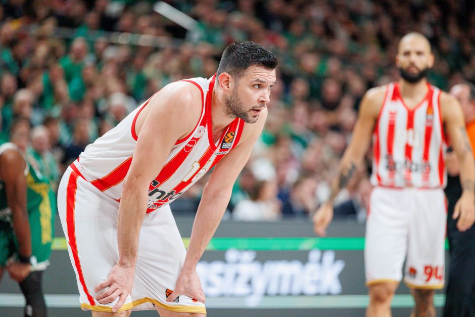 Eurolyga: Kauno „Žalgiris“ – Pirėjo „Olympiacos“ 85:92