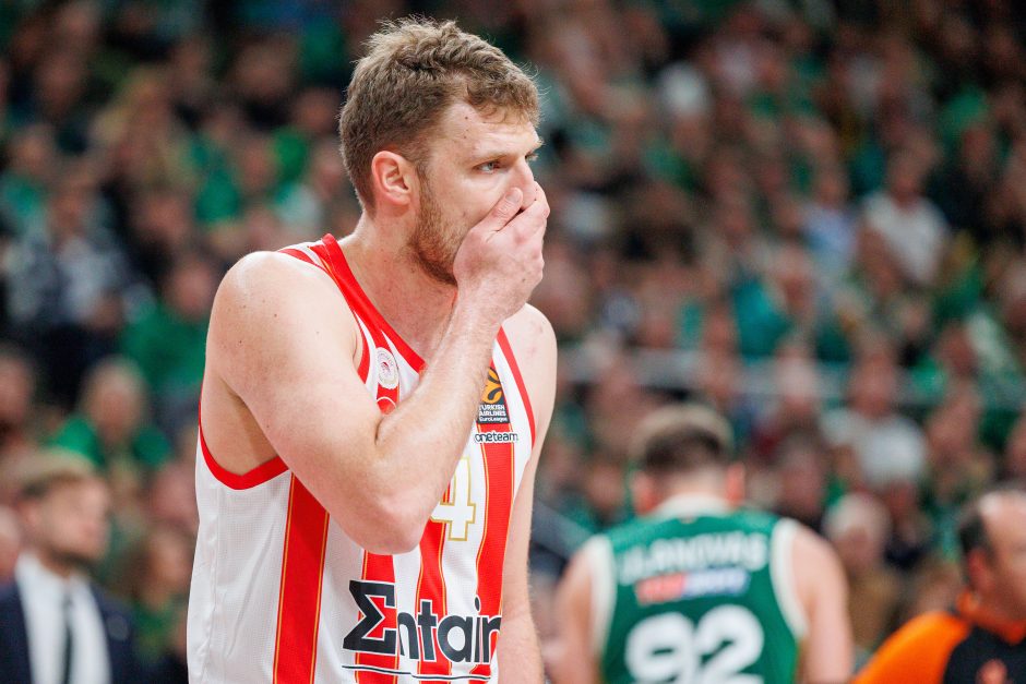 Eurolyga: Kauno „Žalgiris“ – Pirėjo „Olympiacos“ 85:92