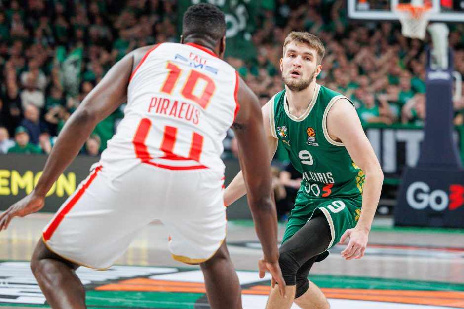 Eurolyga: Kauno „Žalgiris“ – Pirėjo „Olympiacos“ 85:92