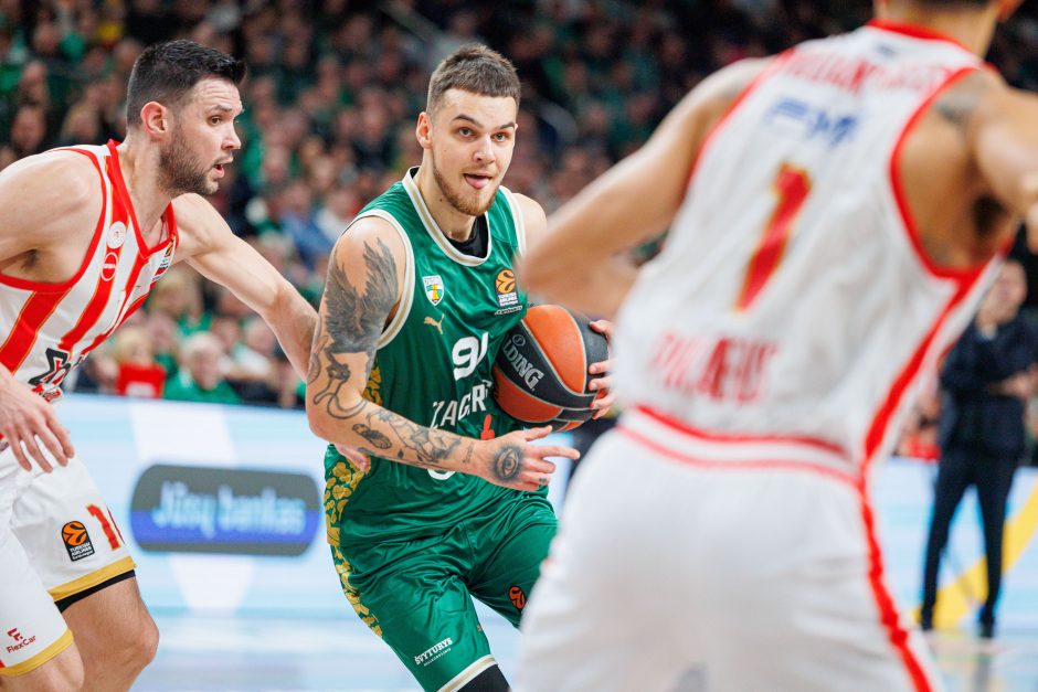 Eurolyga: Kauno „Žalgiris“ – Pirėjo „Olympiacos“ 85:92