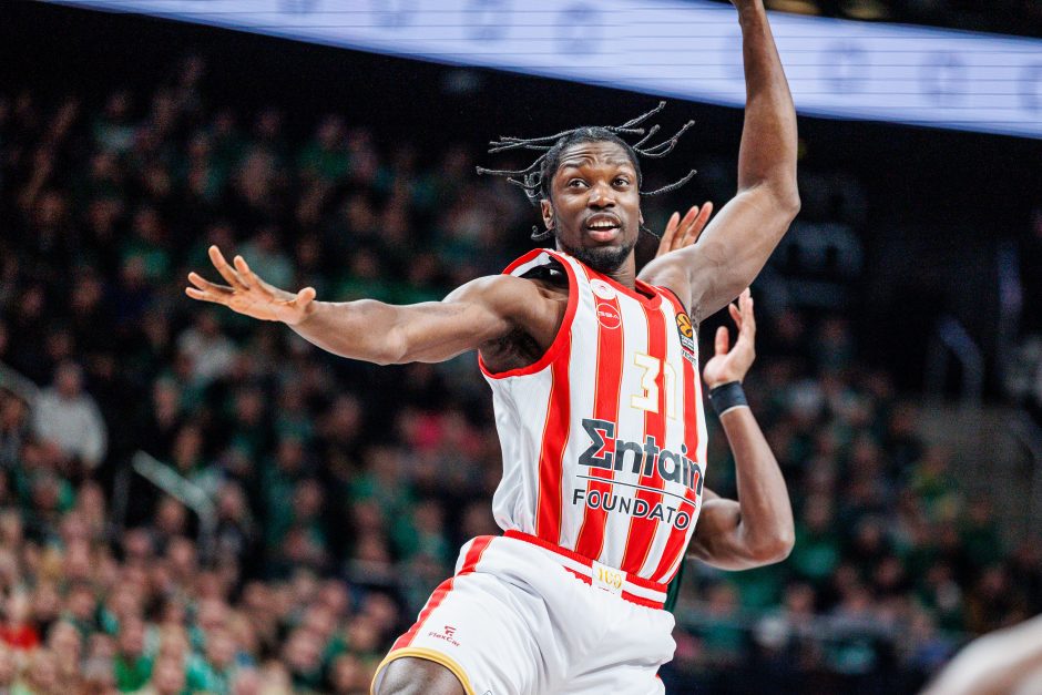 Eurolyga: Kauno „Žalgiris“ – Pirėjo „Olympiacos“ 85:92