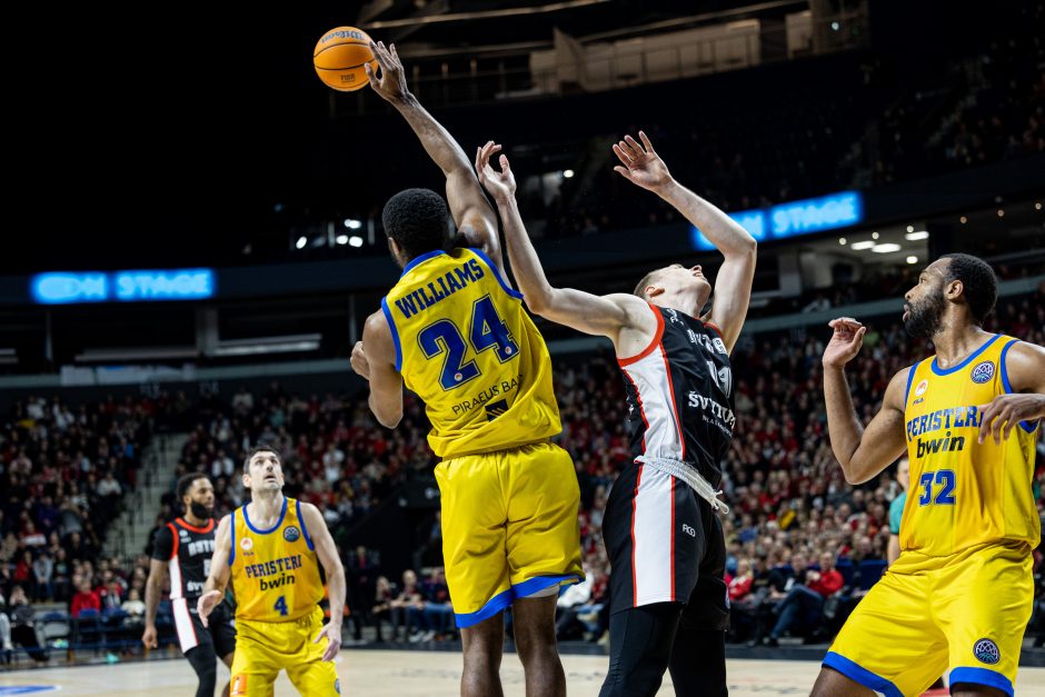 FIBA Čempionų lyga: Vilniaus „Rytas“ – Atėnų „Peristeri“ 92:110