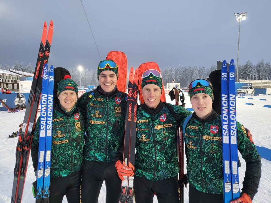 Lietuvos biatlono vyrų estafetės komanda – tarp aštuonių pajėgiausių pasaulyje!