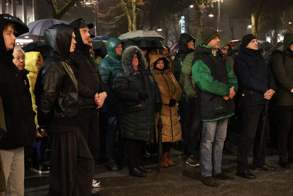 Protestuotojai Kaune: sunku suvokti, kas vyksta